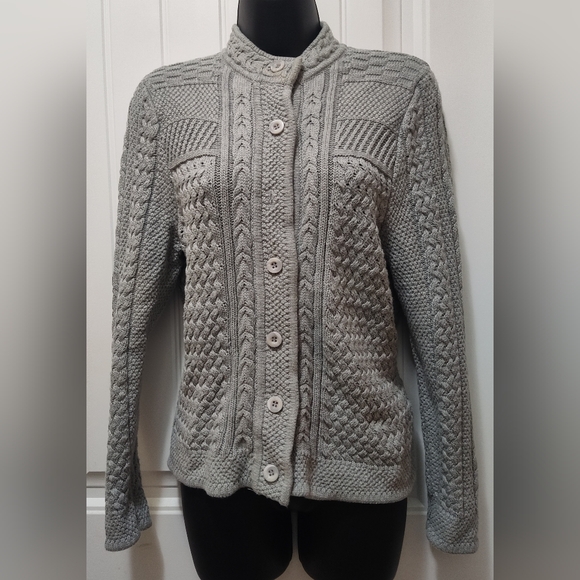 L.L. Bean Sweaters - Women's L.L Bean Cotton Knit Cabincore Cardigan Sweater Medium